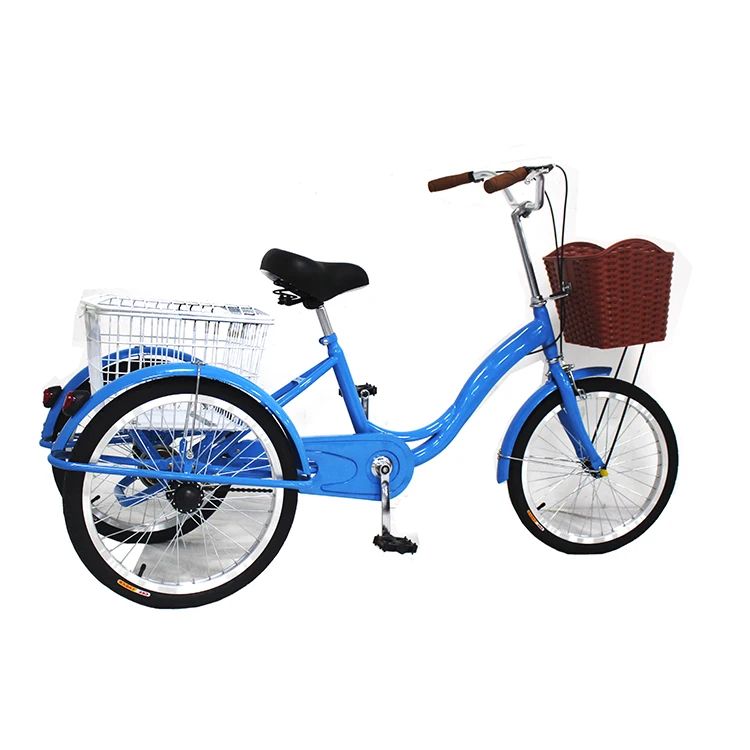 three wheel bike with basket