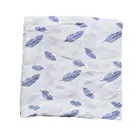 100% New Arrival High Quality 100% Bamboo Custom Print Organic Muslin Swaddle Baby Bath Travel Warp Use Blanket