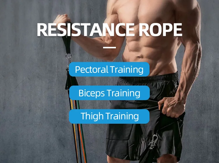 Rubber Pull RopeResistance Bands Fitness for Indoor Stength Training Factory