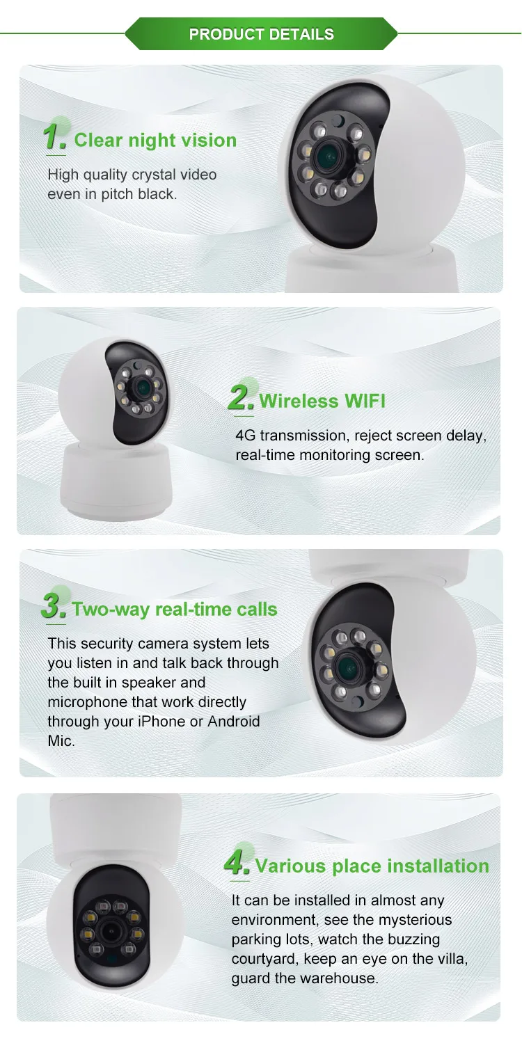 Hot Selling Reliable Face Detection High Definition Camera Security