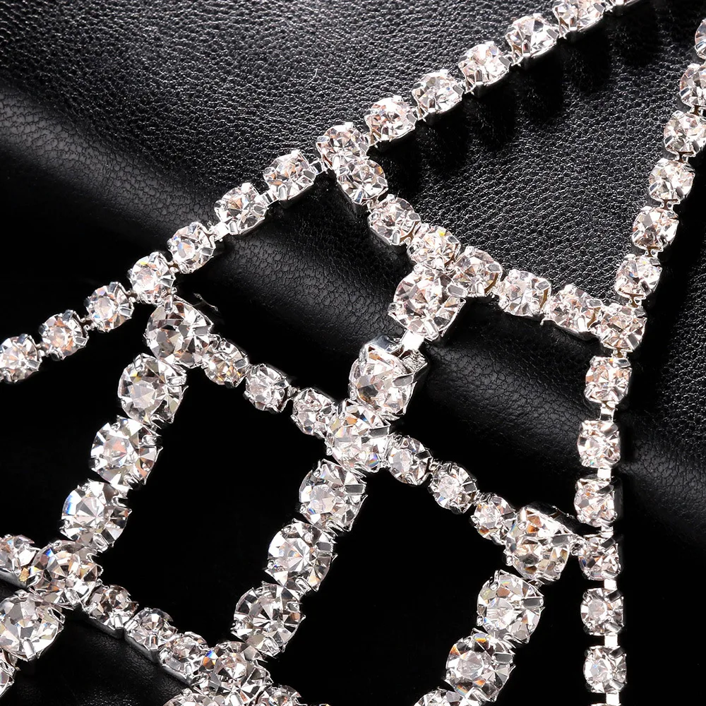 female nightclub sexy rhinestone bra lingerie jewelry accessories luxury shiny full diamond underwear sets