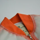 100% Custom Orange 100% Nylon Transparent TPU Fabric Jacket Waterproof Bomber Jacket Men