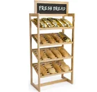Display Bread Rack Bread Display Rack Cake Baked Goods Bakery Display Stand Wooden Bread Display Rack