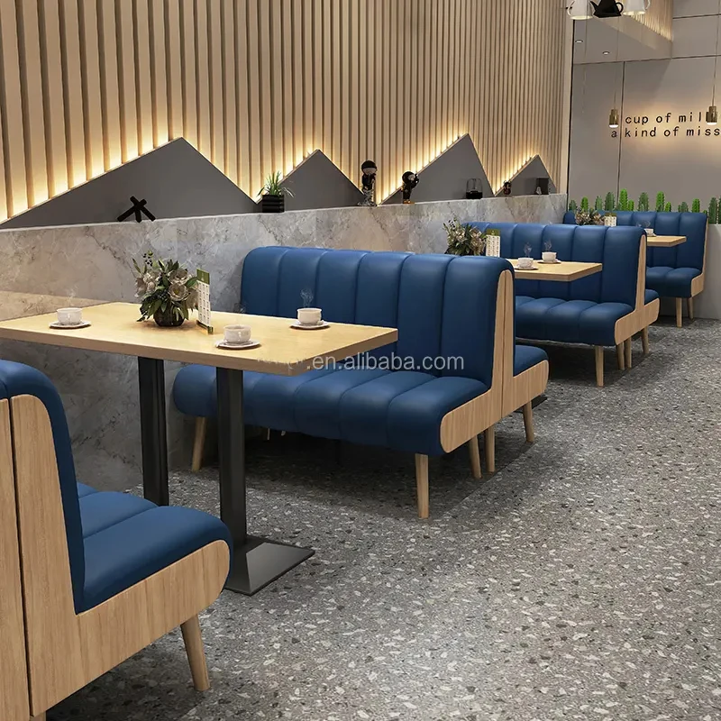 Curved Restaurant Booths Designs Wood Pu Leather U Shape Round Booth 