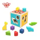 Kids Toy Children 2021 New Kids Wooden Toys Animal Shape Sorter Games Cube Educational Toys For Children
