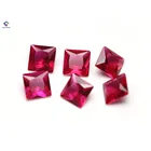 Synthetic Ruby Ruby China Supplier Wholesale Square Synthetic Ruby Ball With Decoration For Jewelry Making