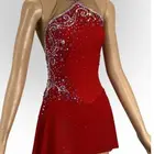 Woman Girl Long Sleeve Artistic Ice Figure Skating Dress Competition Gymnastics Leotard Skate Dresses