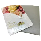 Card 3d Card Guangzhou Suppliers Hot Selling Royal Pearl Foil 3d Pop Up White Bowknot Wedding Invitation Card