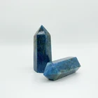 Blue Apatite Blue Manufacturer Custom Wholesale Folk Art Blue Apatite Point Crystals Healing Stones
