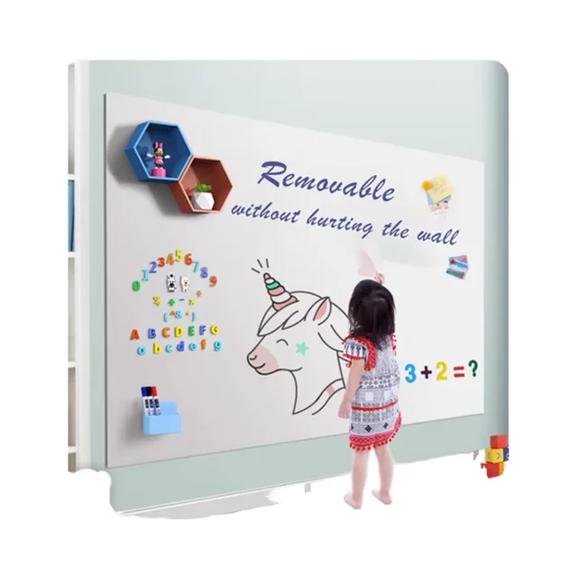 Adhesive-backed Cork Magnetic Chalkboard For School For Office Magnetic Chalkboard Dust Free Writing Magnetic Chalkboard