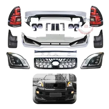 YBJ car accessories Facelift body kit for land cruiser prado FJ120 2003-2009 LC120 GRJ120 front rear  LED headlight taillight