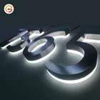 Numbers Number Hotel Sign Manufacturer Custom Led House Numbers Apartment Backlit Illuminated Stainless Steel Number Hotel Door Number Sign Huisnummer