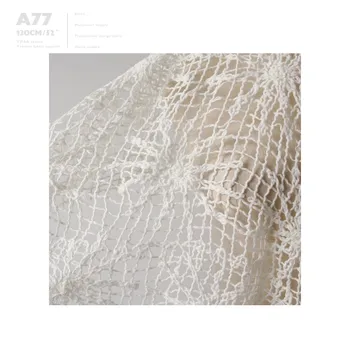 New Style Decorative Fabrics Spider Web Design White Cotton Soft Lace Fabric For Home Textiles/Net Bag/Curtain/T-shirt