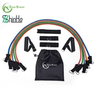 Resistance Band Set ZHENSHENG Fitness Stretch Home Gym Resistance Tube Workout Band Sets