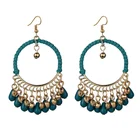 Hoop Top-ranked Products Women's Bohemian Tassel Earrings Hoop Drop Earrings