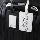 Tags Strap Tag Leather Luggage Tags For Women Men With Adjustable Strap And Steel Loop Pink Baggage Tag For Promotion