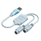 Ps2 Ps/2 VENTION VAS-C03-S USB To PS2 Converter Cable USB Male To PS/2 Female Adapter USB Extension Cable For Keyboard