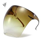 Plastic Sunglasses VIFF HP20480 Abti Fog 1 Piece Oversizes Plastic Visor Full Face Sheild Sunglasses Sheild