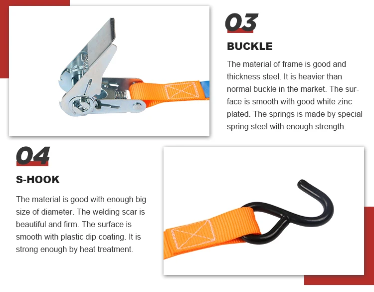 1 In American Standard Ratchet Tie Down Ratchet Straps Motorcycle Tie