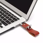 Usb Flash Drive Bulk High Capacity USB Stick Leather USB Flash Drive Bulk Cheap Pendrive 64GB