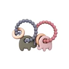 Wooden Beads Yongli Bpa Free New Arrived Montessori Teether Wooden Beads Beech Teethers Silicone Ring Moon