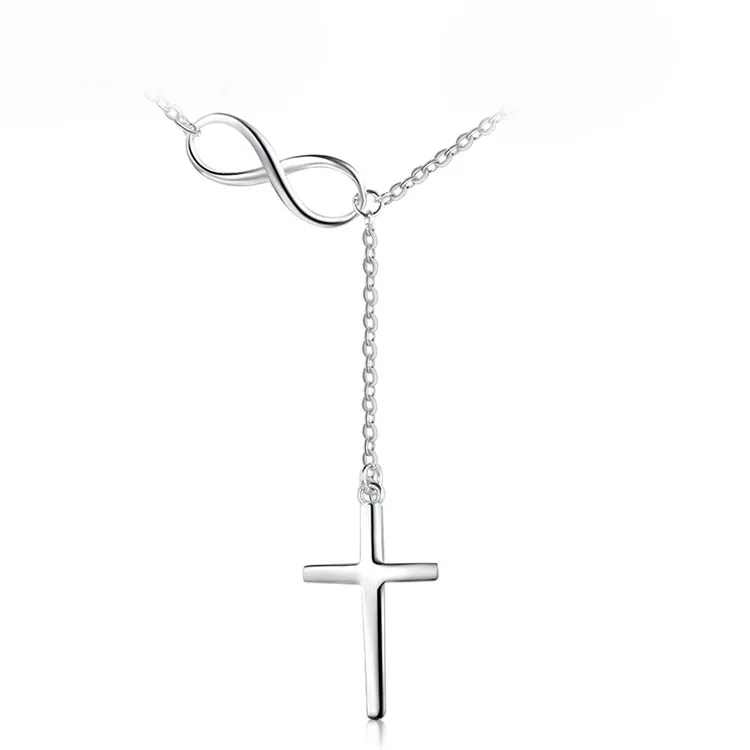 Wholesale Fashion Silver Chain Cross 