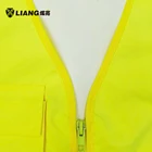 Polyester Vest Waterproof Oxford Polyester High Visibility Vest Safety Vest With Pvc Pocket Men's Vest