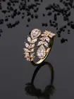 Zircon Rings Cubic Zirconia Ring Trendy Zircon Rings Jewelry Gold Plated Adjustable Rings For Women Cubic Zirconia Ring