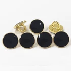 Buttons Black Buttons Shank Buttons Custom Made Shank Metal Buttons Black Enamel Sewing Buttons For Shirts Suits