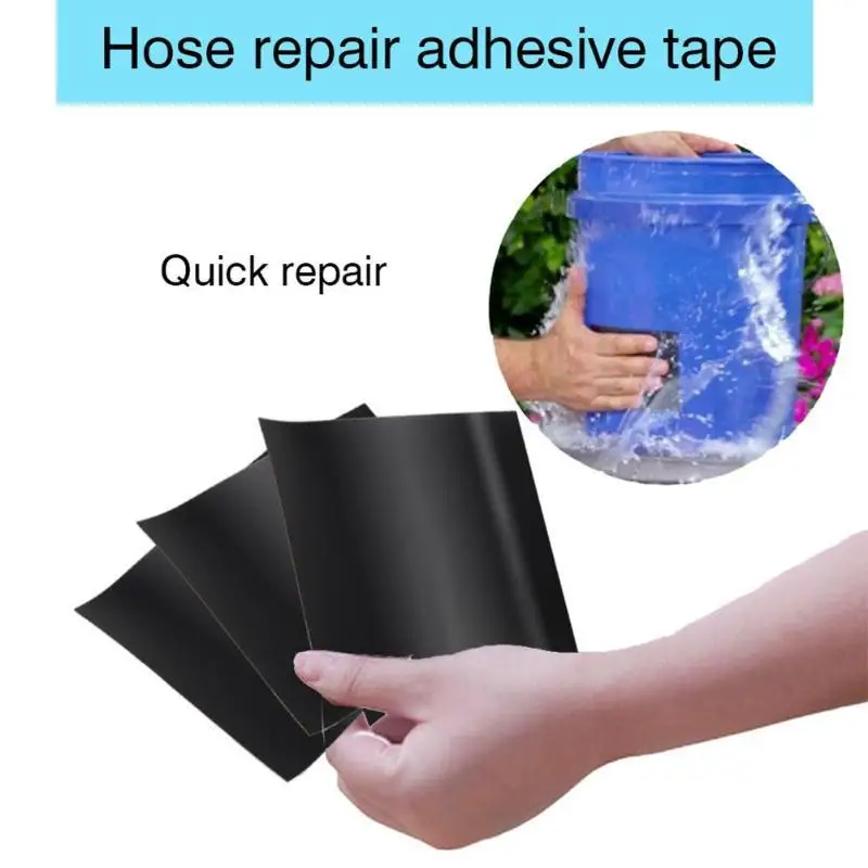 Transparent/Black/White Leak Stopper Strong Waterproof Tape Broken Pipe Repair Adhesive Tape Cut in Pieces 10cm*10cm