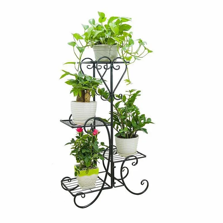 Simple creative shape wrought iron green radish living room indoor balcony plant floor flower stand