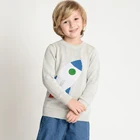 Clothing Boy Spring Cartoon Knitted Round Neck Long Sleeves Twist Kid Clothing Baby Boy Sweater