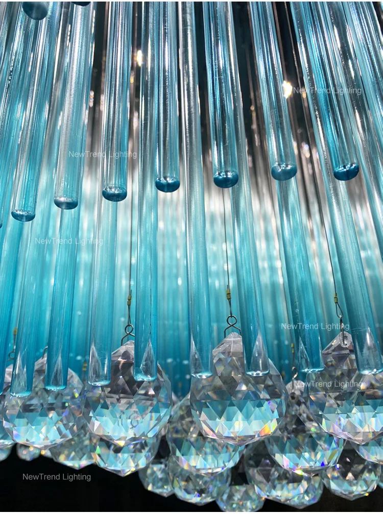 CPL-193 Luxury Style Indoor Decoration Hotel Villa Lobby Modern Crystal Glass LED Ceiling Chandelier factory