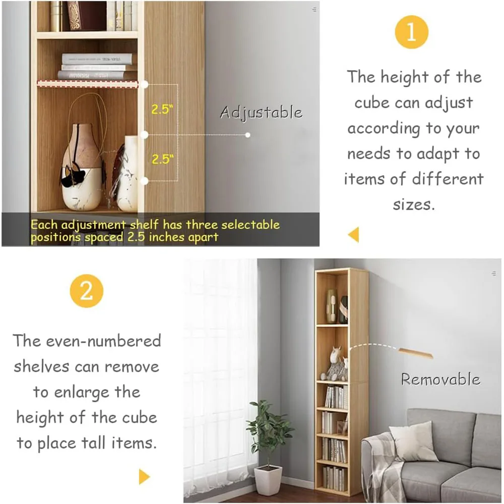 product modern white storage cabinet for home office living room 4 open shelves with lattices door cubes bookshelf tower rack-1