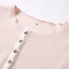 Women 2020 Hot Sell Skintight Ladies Ribbed Knit Top Shirt