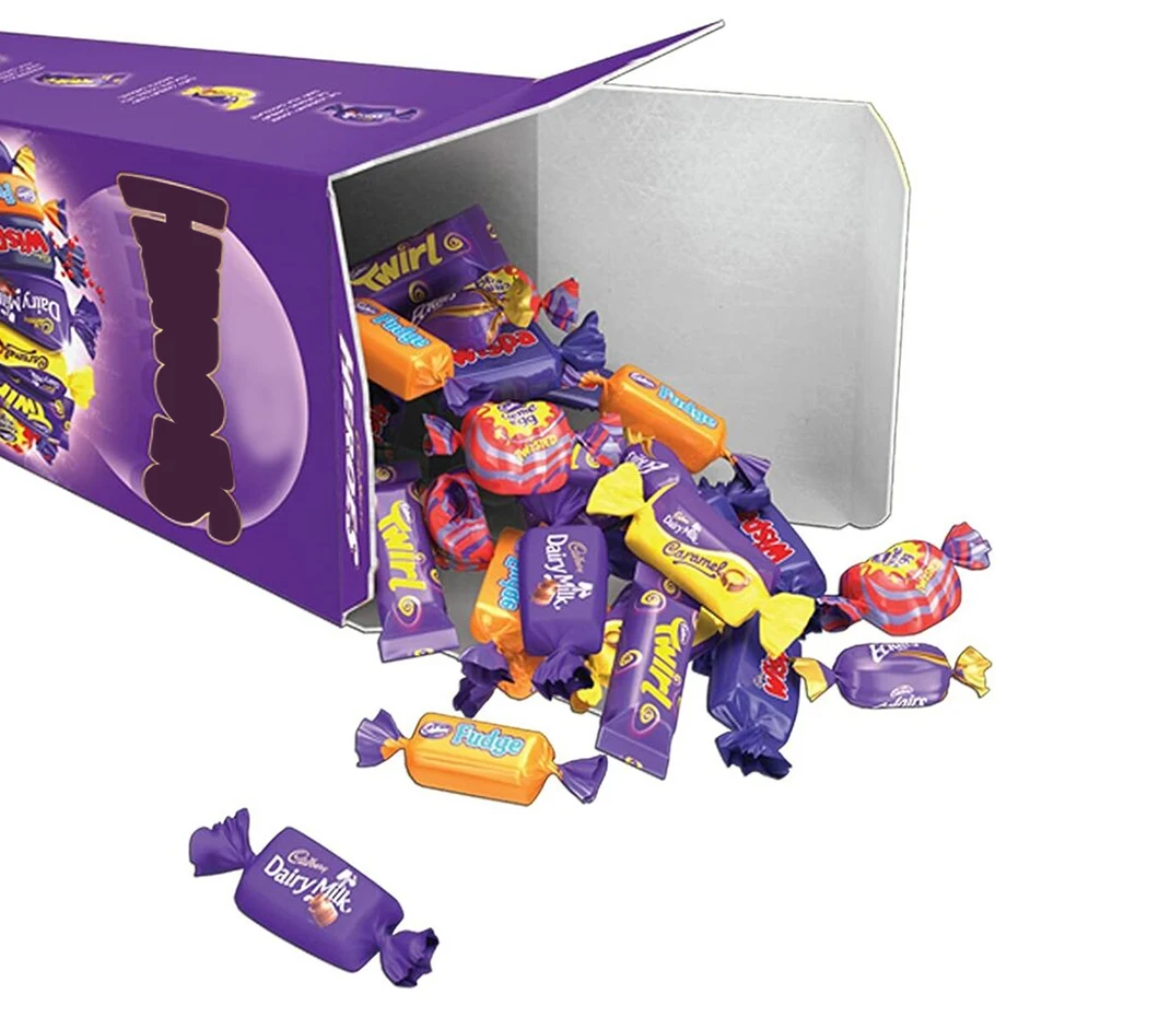 Custom Shape Full Color Printing 300/350/400gsm Cardboard Packaging Box for Chocolate Candy Bar