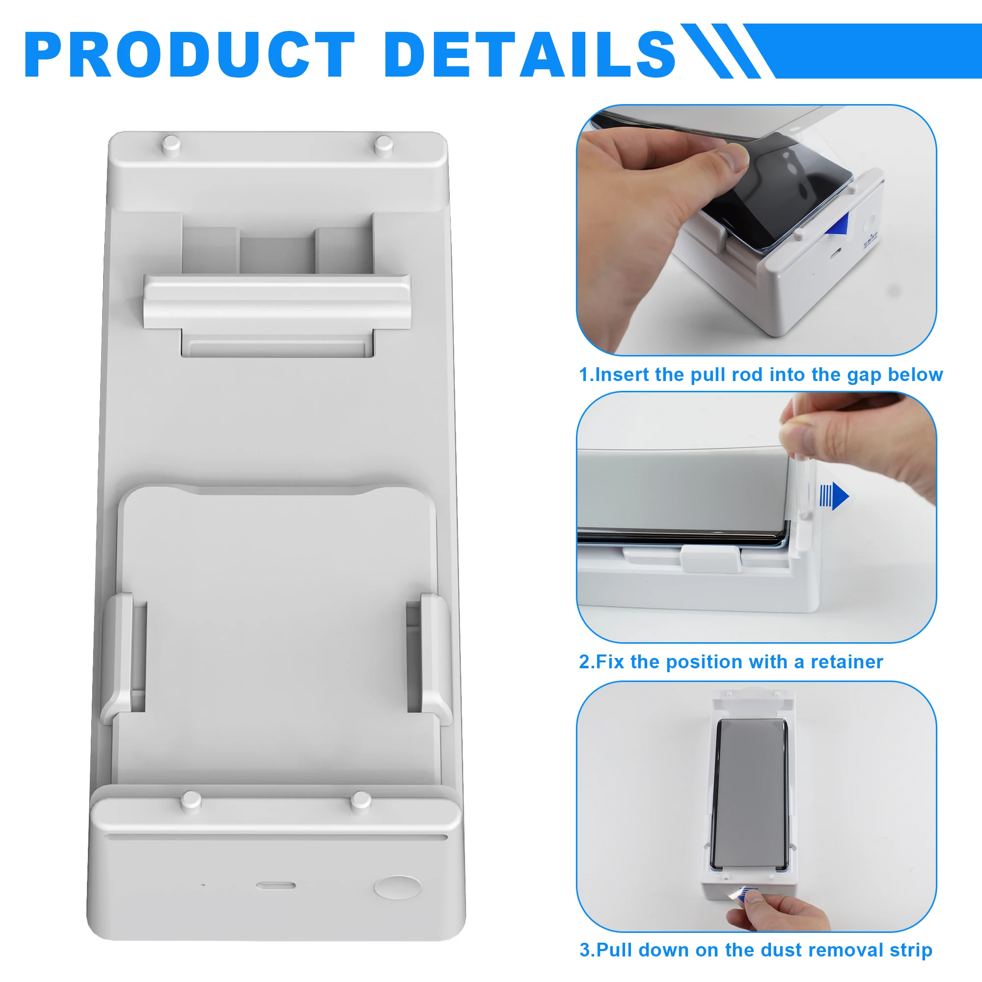 product anti dust screen protector installation kit for iphone 13 14 15 pro max 3d radian dust free tool made of tpu-9