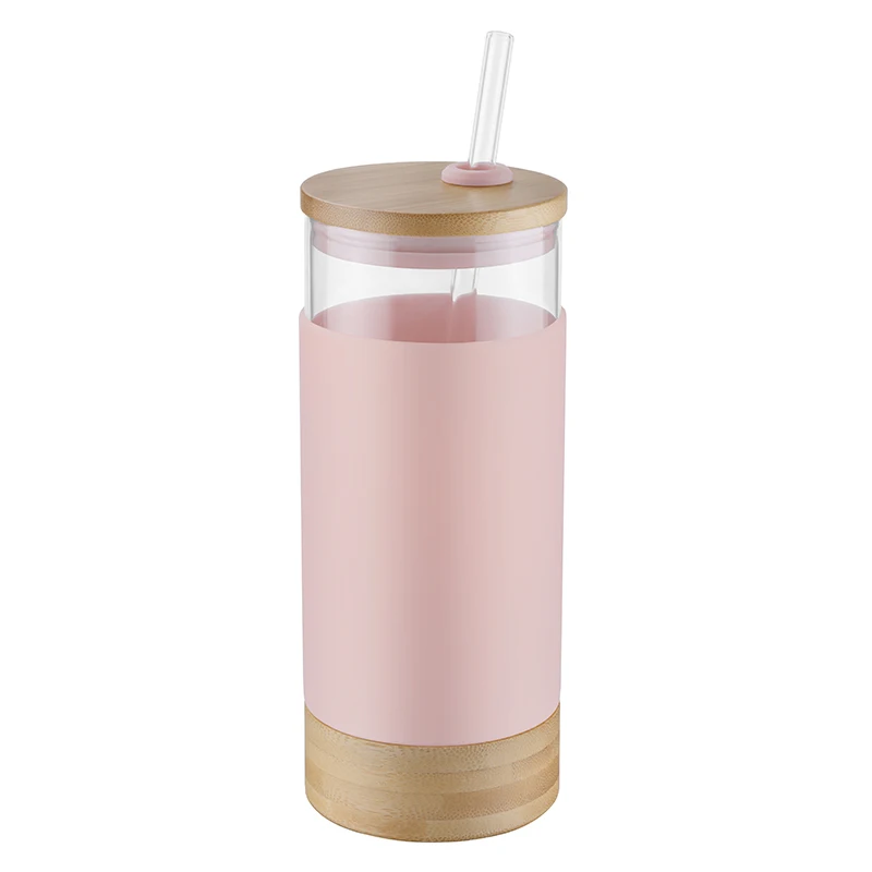 Glass tumbler water bottle with straw and lid, wide mouth smoothie cups, iced coffee cup tea silicone protective sleeve Glass tumbler water bottle with straw and lid, wide mouth smoothie cups, iced coffee cup tea silicone protective sleeve