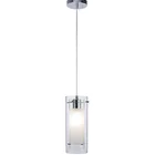 Light Pendant Lighting Contemporary Mini Hanging Pendant Lamp Cylinder Dual Glass Kitchen Pendant Light