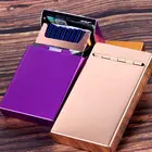 Portable Aluminium Alloy Cigarette Case Custom Metal Tobacco Cigarette Holder Box Case