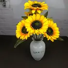 Sunflower Sunflowers Wholesales Artificial Sunflower Flowers Decorative Sunflowers Flower Wedding Decoration Silk Flower