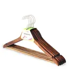 Hanger Wooden Coat Wooden Quality Wooden Coat Hangers High Quality Luxury Logo Cloths Hanger Wooden Coat Pant Hanger