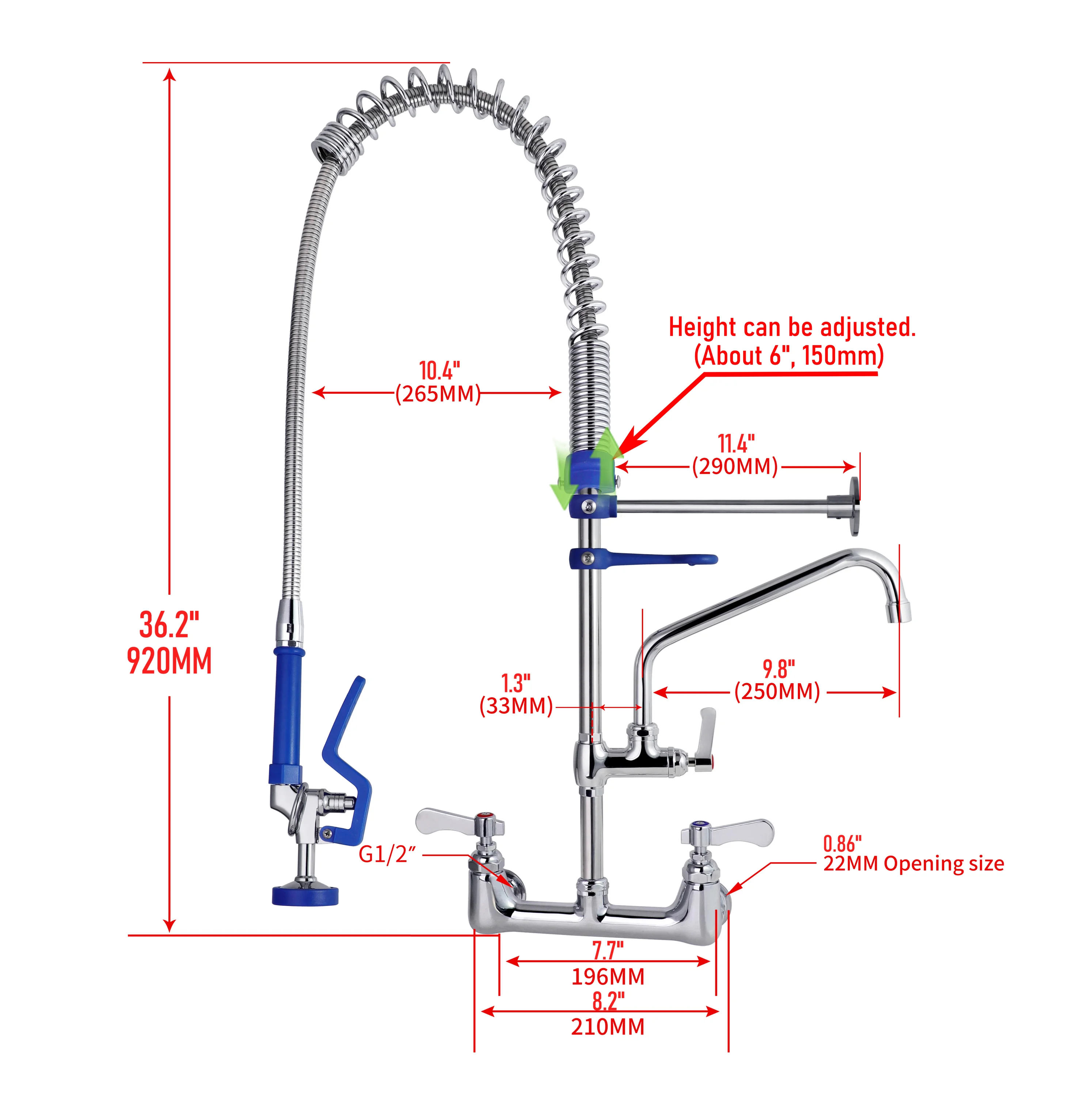 2 Way Rotatable Watersaving Dishwasher Pre Rinse Wels Commercial Pull Down Kitchen Faucet Without Socket manufacture