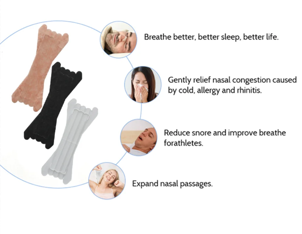 Custom Soft Performance Anti-snoring Oral Tape & Latex-Free Sleep Breathing Nasal Strips Healthcare Supply manufacture