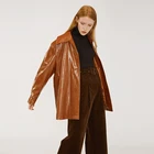 Jacket Women's Modern Suits Good Quality Long PU Office Clothes Jacket Oversized Stylish Blazers Ladies Women Tops