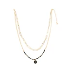 Necklace New Colorful Multi Layer Necklace Beads Pendant Necklace