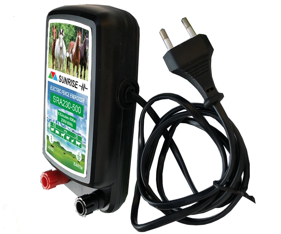 ELECTRIC FENCE ENERGISER 10km HORSE PADDOCK FENCING 12v BATTERY POWERED 