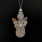 Wings Letterpress Printing 3D Little Angel With Metal Wings Christmas Tree Metal Little Angel Decoration