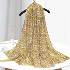 Print Cotton Printed Scarf Cotton Scarf Women Factory Wholesale Women Floral Print Hijab Shawl Cotton Printed Scarf