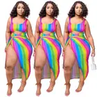 Beachwear Fashionwinnie 2021 Summer Plus Size Beachwear Swimwear For Women 2 Piece Swimsuit